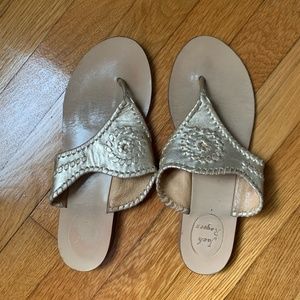 Jack Rogers Sandals - Metallic Gold Size 9